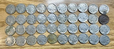 $2 Face Buffalo Nickels No Date Dateless 5c Indian Head Lot of 40 Coins Lot 26