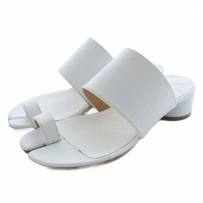 【shoes】Maison Margiela 22 Tabi Sandals Mules Leather 36 White S58WP0234