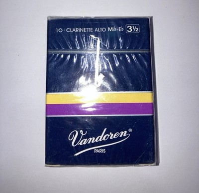 VANDOREN Clarinette Alto REEDS. STRENGHT 3.5 (10 REEDS) UNOPENED BOX