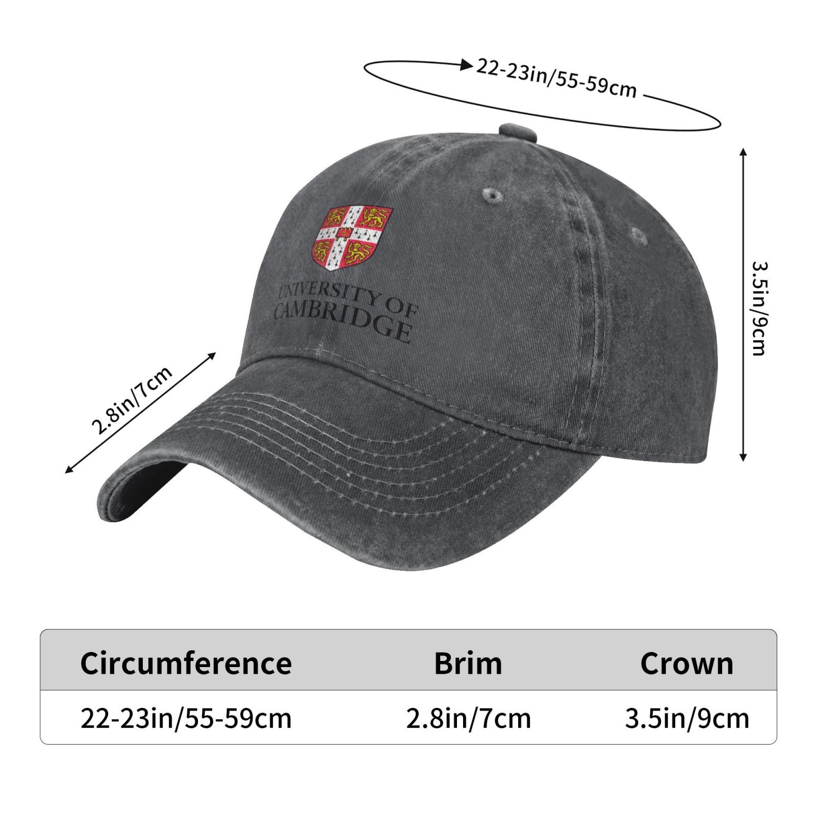 Cambridge University Personalized printed baseball cap UNISEX casual sun hat