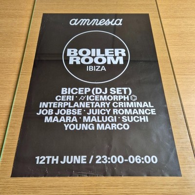 BOILER ROOM @ AMNESIA IBIZA 2025 - IBIZA CLUB POSTERS - DJ HOUSE MUSIC