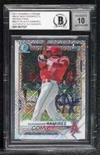 BAS 2021 Bowman Mega Box Mojo Refractor Alexander Ramirez BGS Authentic 16il