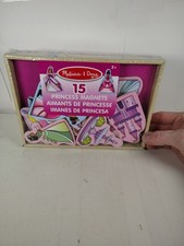 Melissa Doug Wooden PRINCESS Magnets with Box - NEW