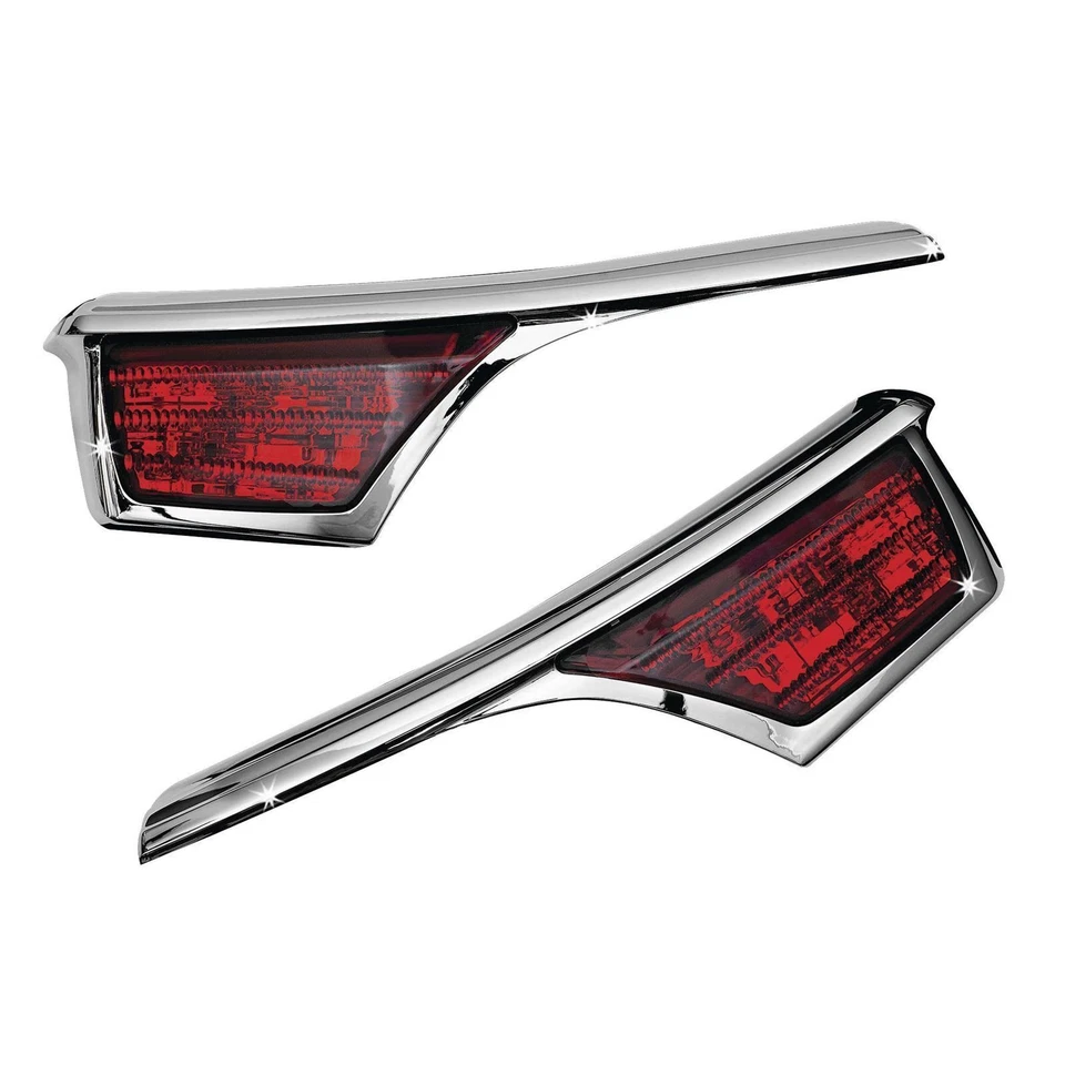 Passenger Armrest Chrome Trim W/LED Light For Honda GL1800 '06-17 OPEN BOX 3240 - Image 4 of 4