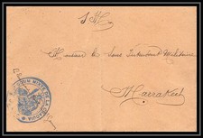 5037 Région de Marrakech Goum mixte 1914 Lettre cover occupation du maroc War
