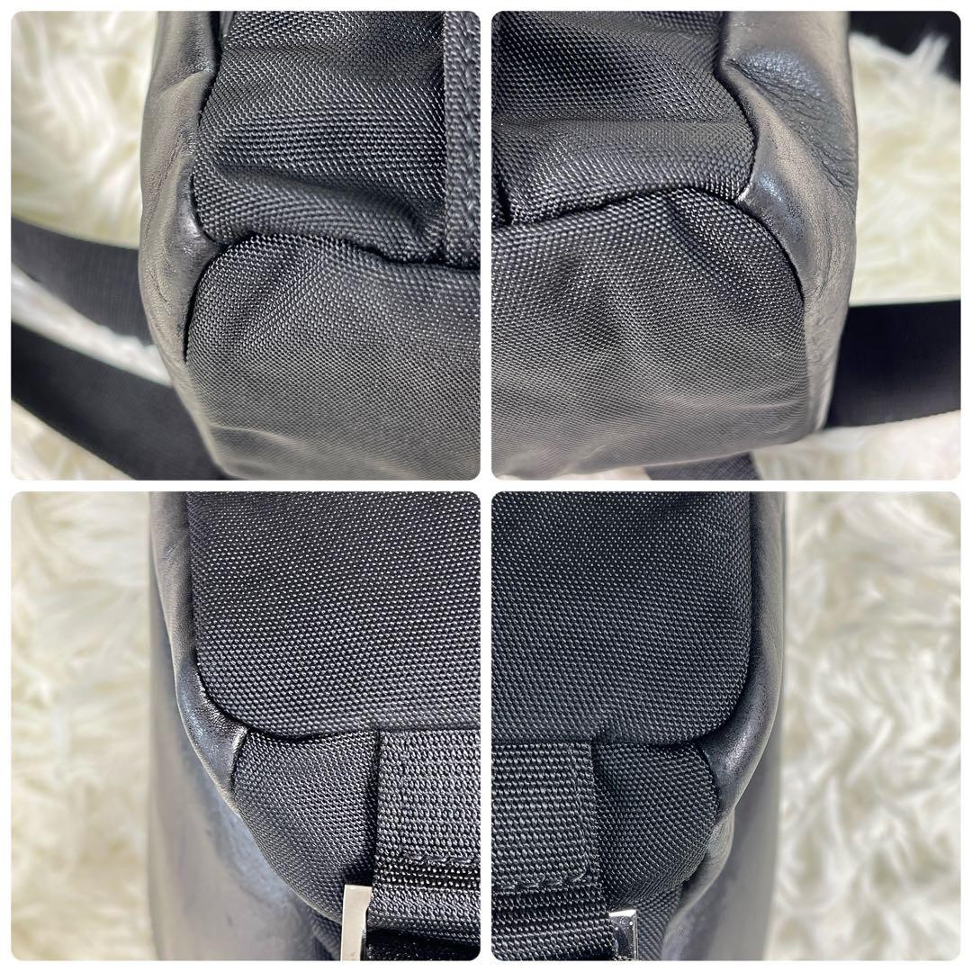 ExcellentGucci Backpack Drawstring Logo Embossed … - image 8