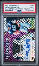 2019 Panini Prizm - Flashback Autographs Daryl Johnston Purple Power #1/25 PSA 9