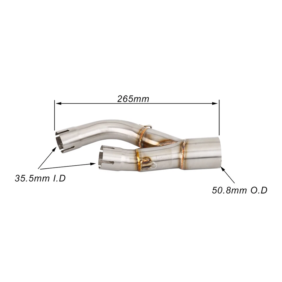 For Yamaha V MAX VMAX V-MAX 1200 1984-2007 Exhaust System Slip-On Mid Link Pipe Foto 2 de 4