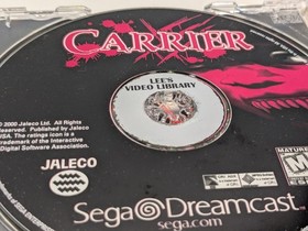 Carrier (Sega Dreamcast, 2000) Complete CIB W/ Manual