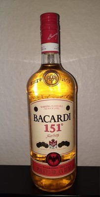 Bacardi 151 Rum - 1,0 Liter - 75,5 % Alkohol