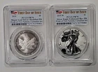 2019 W  Silver Pride of Two Nations - 2 Canadian, Coin Set PCGS PR 70 -FDOI Flag