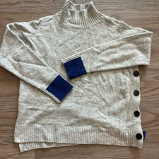 Dunnes Women s Size Small Gray Blue Turtlenec...