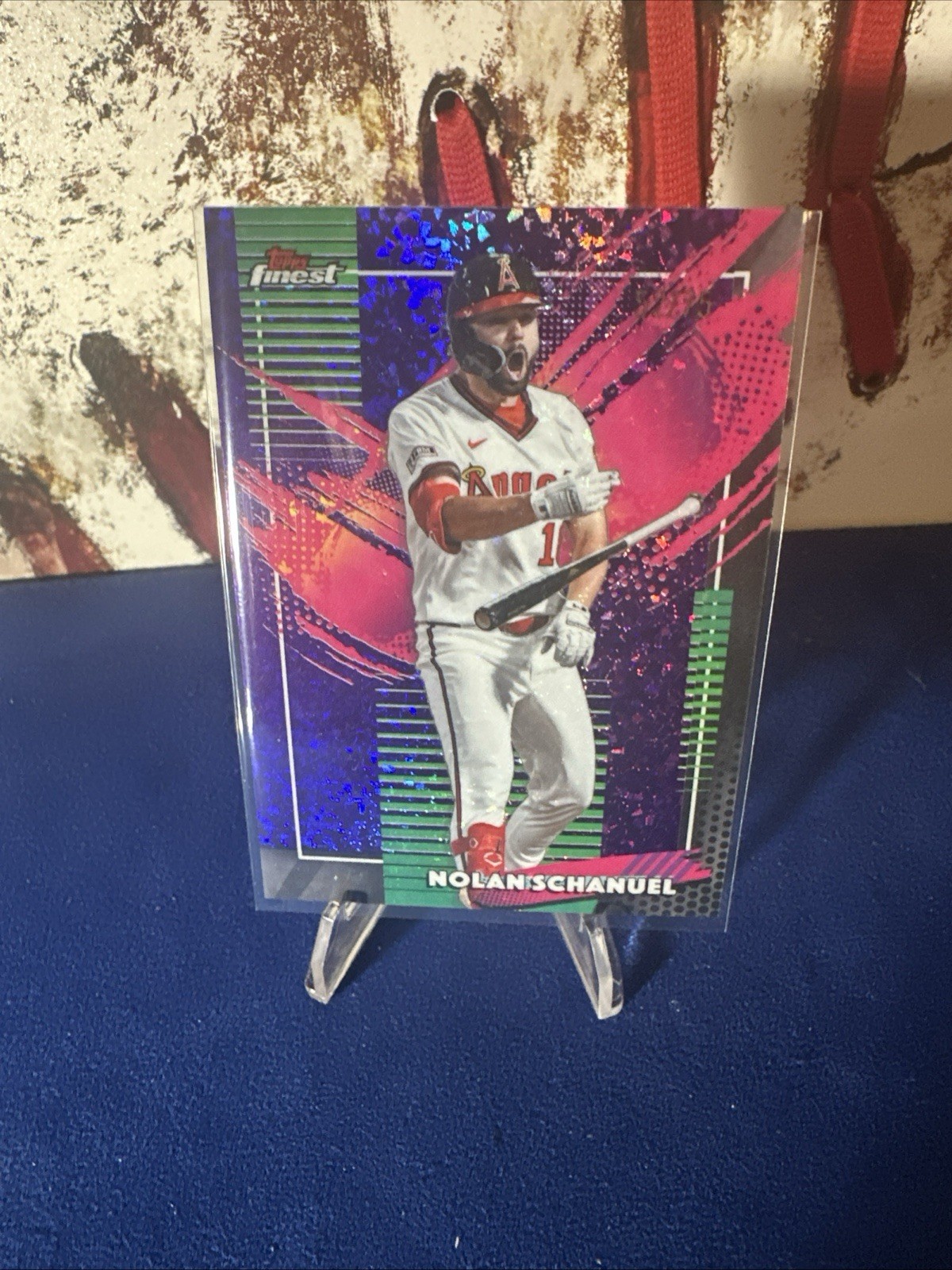 Topps Finest MLB 2026 Nolan Schanuel Angels Major RARE PURPLE #293 /75