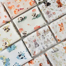 Fabric Cartoon Panda Print Summer Dress 140x50cm DIY Clothing