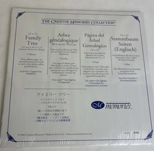 Creative Memories 12 X 12 Family Tree 5 Sheets Original Style Scrapbook