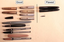 Parker 51 Fountain Pen Parts, 5 x Gold Nibs, 1st Year, more, Lot #16