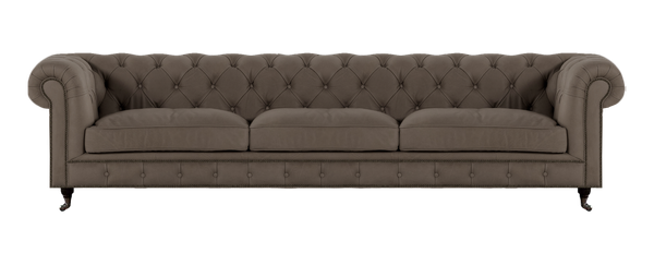 Dreisitzer Sofa Couch PolstermöBel Grau Textil PolstermöBel Chesterfield-image