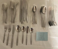 Lot of 48 Pcs. Labeled "Japan Stainless" Flatware Unknown Pattern & Manufacturer