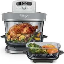 Image of Ninja CRISPi PRO XL Glass Air Fryer, 5 Preset Cooking Functions, White AS090UKWH