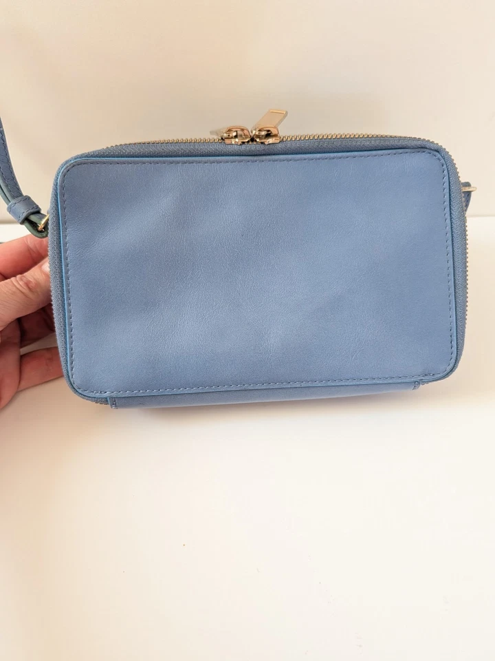 Bandolera PIQUADRO Tracolla en cuero azul Foto 3 de 4