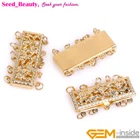 14K Gold Filled Layered Flower Filigree Snap Box Clasp Necklace Bracelet Closure