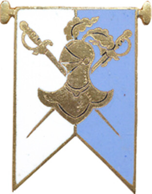 14. Mechanische Brigade, D.L.C - D.L.M, Emaille, 28 mm, Mellerio Paris (8299)