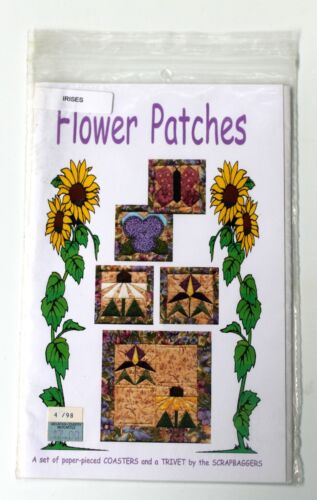Lot of 3 Iris Quilt patterns of various subject's new old stock - Picture 4 of 7