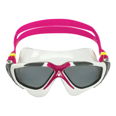 Aqua Sphere Vista weiss-ruspberry Schwimmbrille, Regular, Größe L, getöntes Glas