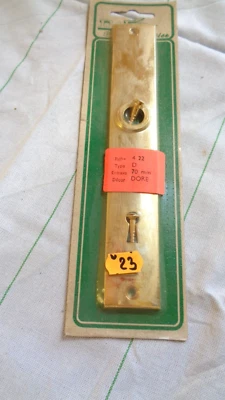 PLAQUE DE PROPRETEE + 2 VIS - S/BLISTER - CONTEMPORAIN - LAITON - 1970 - N°23 - Photo 1/2