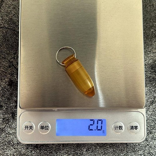 PEI Titanium Waterproof Pill Holder Case Organizer Container Keychain EDC Gift - Picture 13 of 18