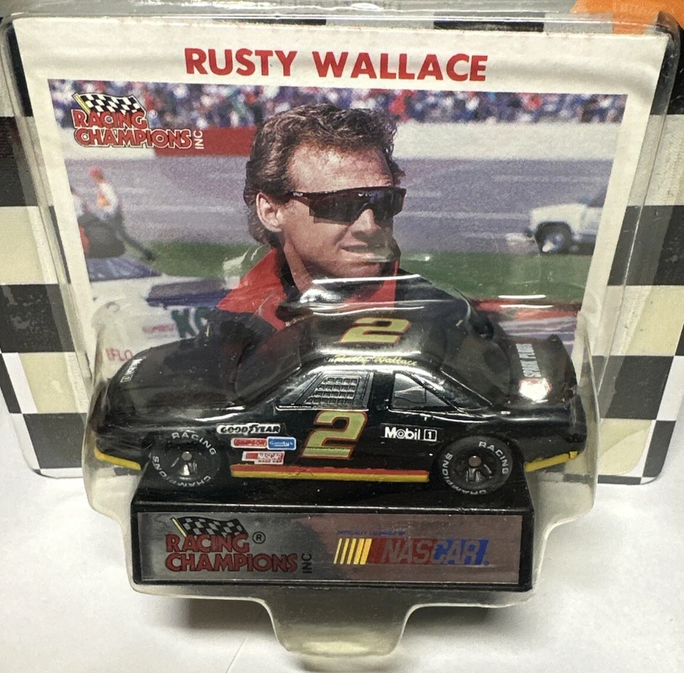 Racing Champions #2 Rusty Wallace Mobil 1 Racing Collectors Series Ac Spark New - Image 3 of 4