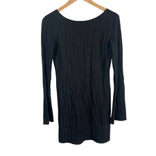 Reformation Cait cut out back Black Mini dress in size medium
