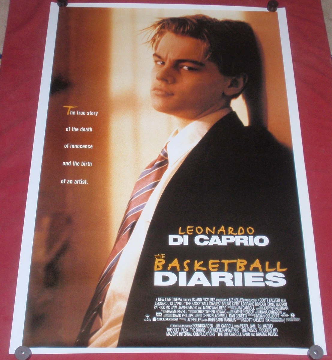 The Basketball Diaries Movie Poster 27x40 S/S Leonardo Di Caprio