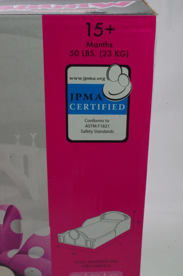 Marco de cama rosa Minnie Mouse niño niño dormitorio muebles niña Foto 2 de 3