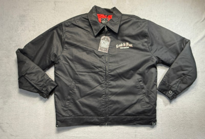 King Kerosin Loud and Fast Red Baron Black Jacket  Mens size XL