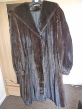 Real Mink Fur Coat Long