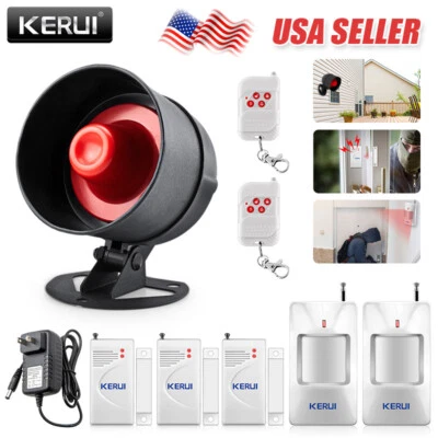 Kerui Wireless Home Shop Alarm Security System Alert Garage Burglar Door Sensor