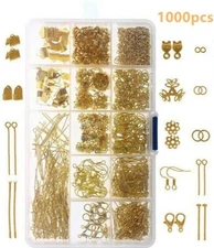 1000x Jewelry Making Supplies Kit Findings Necklace Bracelet Repair Tools Set