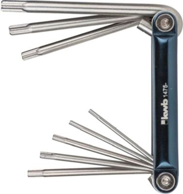 KWB TAMPER-T-Stiftschlüsselsatz 8-tlg. TTX9-TTX40 (mit Loch) für Torx Schrauben