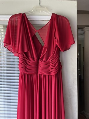 David's Bridal Formal Dress Size 14 Bridesmaid Apple Red | eBay David's Bridal Formal Dress Size 14 Bridesmaid Apple Red | eBay