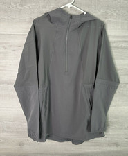 Under Armour Heat GearWomens M Activewear Hooded Jacket Lightweight 1/4 Zip Gray