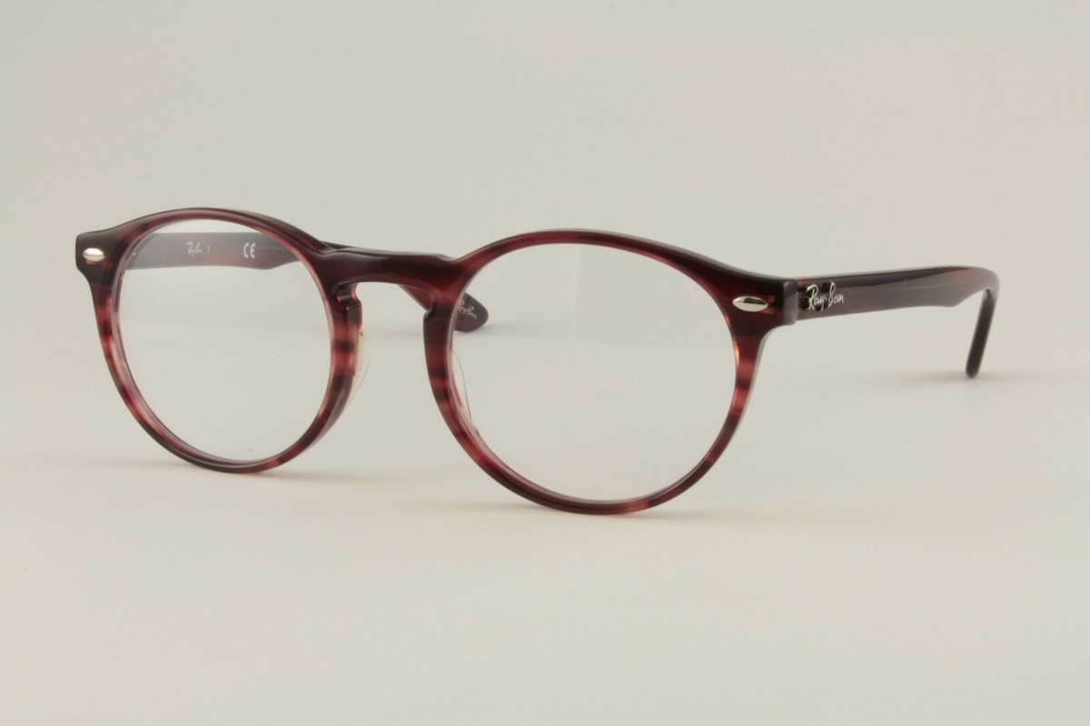 Authentic Ray Ban RB 5283 5140 Violet Brown 49mm Round Frames