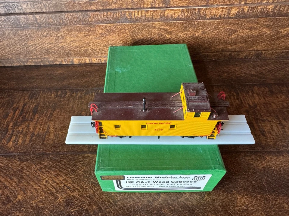 Overland Models Brass OMI 1200 Union Pacific CA-1 Wood Caboose BLCO PRO PAINTED - Image 4 of 4