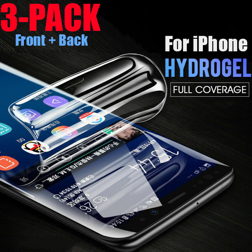 For iPhone 17/16/15/14/13/12 Pro/XS/7/8 Flexible Hydrogel Screen