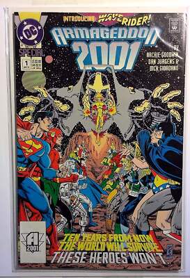 Wave Rider Comic Armageddon 2001 #1 (1991) DC Comics 8.5 VF+ Waverider 1st Print Comic ...