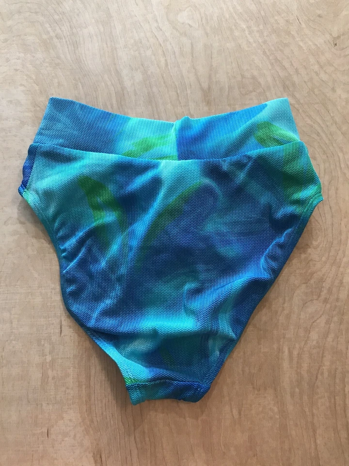 Parte inferior de bikini Athena Collection azul/verde talla 6 Foto 3 de 4