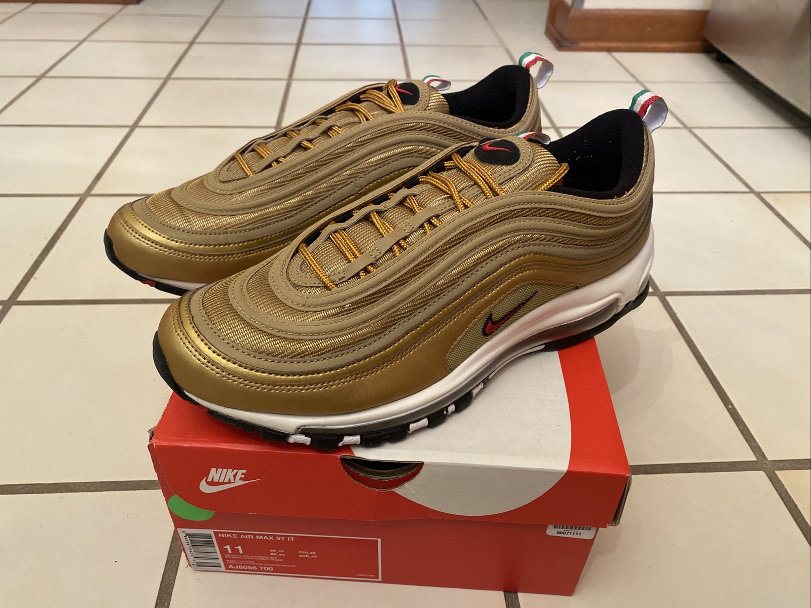 NIKE AIR MAX 97 IT “ITALY GOLD” 2018 RELEASE AJ8056 700 SHOES SNEAKERS VNDS  884776774774 | eBay