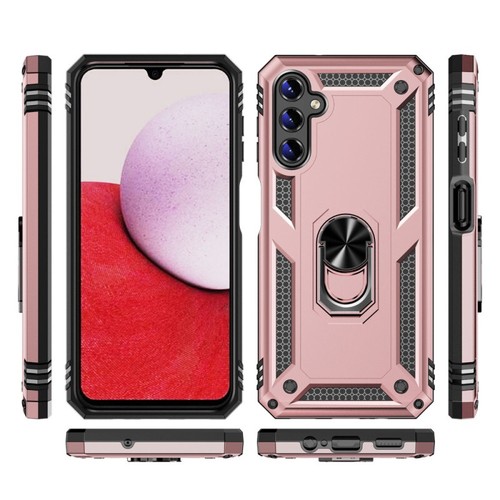 Militärische Hybridhülle mit Ringgriff für Samsung Galaxy A15 5G - Roségold - Bild 4 von 9