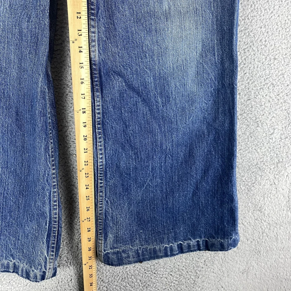 Jeans Hash DE COLECCIÓN para mujer 26 pierna ancha acampanada estrella lavado medio años 70 hechos en EE. UU. Foto 4 de 4
