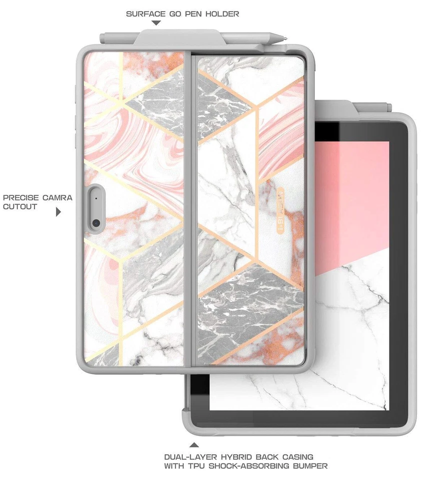 Microsoft Surface Go 10" Tablet Case, i-Blason Cosmo Protective Cover+Pen Holder - Image 2 of 4